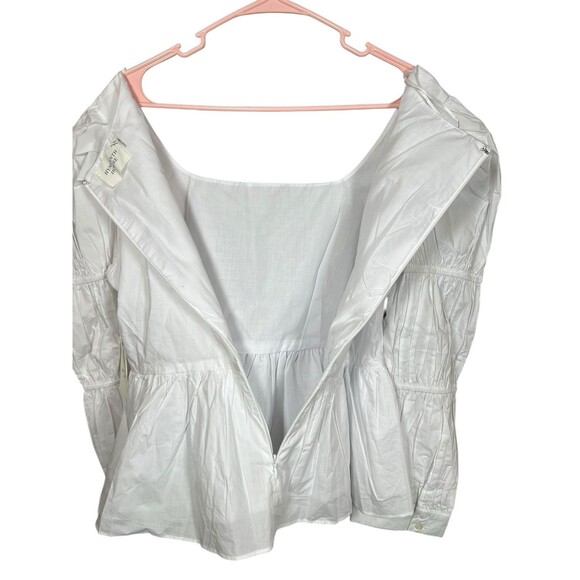 Tuckernuck NWT Hyacinth House‎ Clemons Long Sleeve Puff Blouse White L Boho - Picture 13 of 13